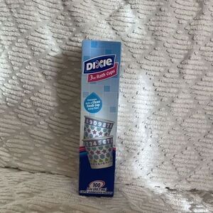 Dixie Cups 3 Oz Bath‎ Bathroom 100 Paper Cups ABCs 123s Alphablocks Discontinued